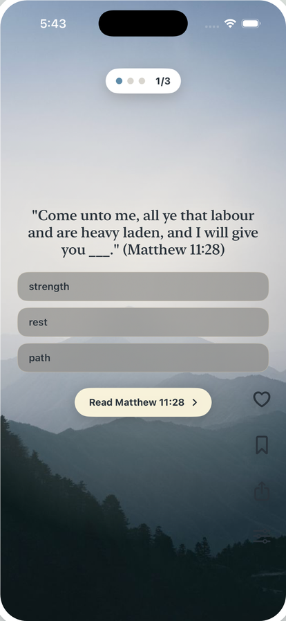 Know the Word — Bible Widget app screenshot